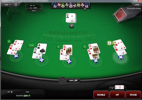 A Pokerstars Blackjack