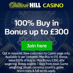 A Williams De Hill Casino Bonus Code