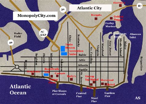 Ac Nj Casinos Mapa