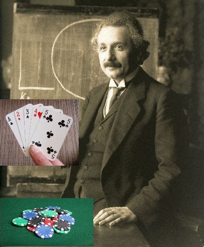 Albert Einstein Poker Oynarken