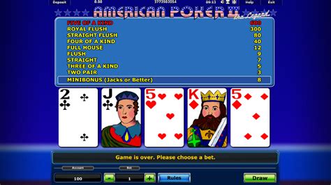 American Poker Ca La Aparate Gratis