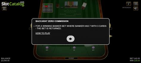 Baccarat Zero Commission Bet365