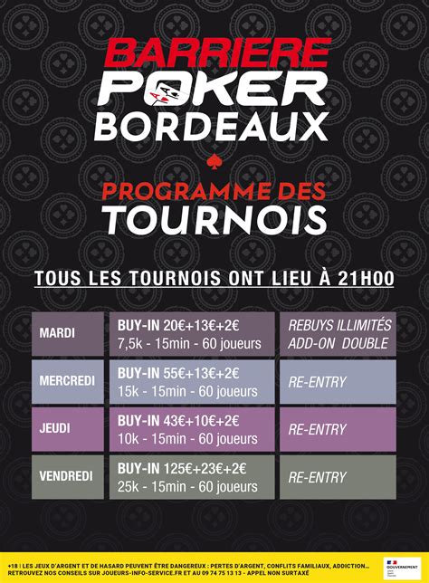 Barriere Poker Bordeaux Tournoi