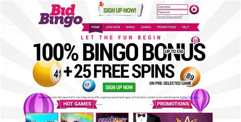 Bid Bingo Casino Login