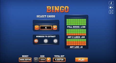 Bingo Urgent Games Pokerstars