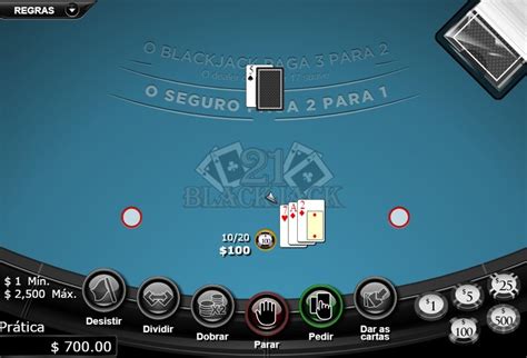 Blackjack Dobrar Exemplo