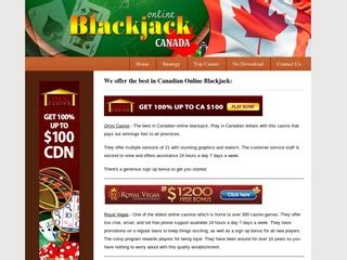 Blackjack Online Canada Livre