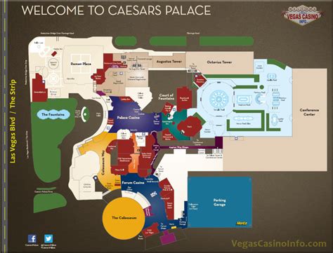 Caesars Atlantic City Casino Mapa