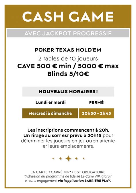 Calendrier De Poker De Casino Barriere Toulouse