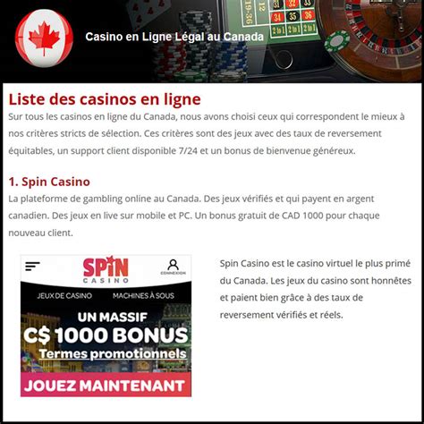 Casino En Ligne Legal Quebec