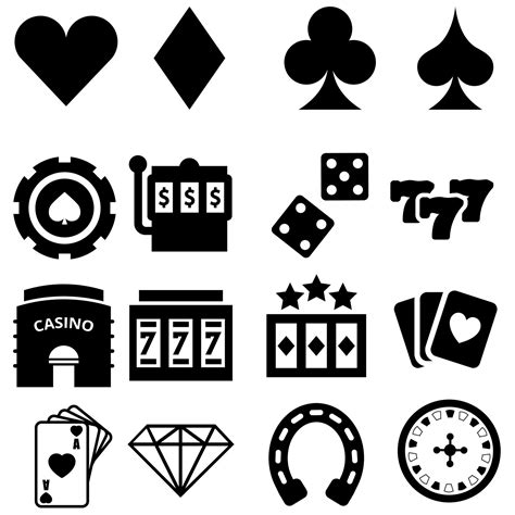 Casino Simbolos Vetor
