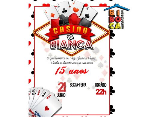 Casino Tema Convite Redacao