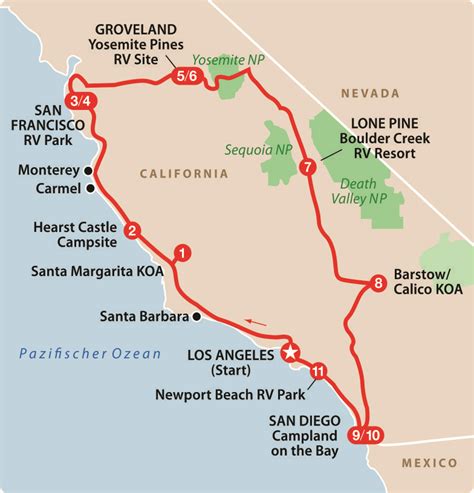 Cassinos Indigenas Do Sul Da California Mapa