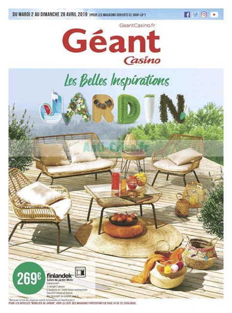 Catalogo Geant Casino Mobilier De Jardim