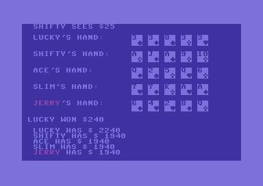 Commodore 64 Poker