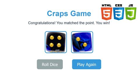 Craps Javascript