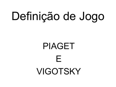 Definicao Du Jogo