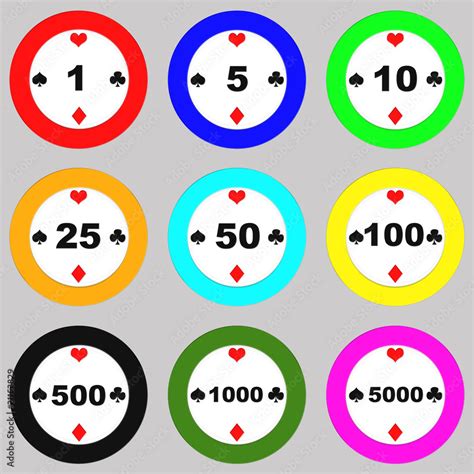 Ficha De Poker Codigos De Cores