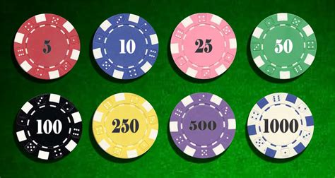 Ficha De Poker Valores Branca