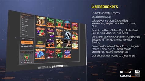 Gamebookers Casino Aplicacao