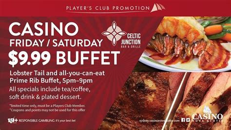 Halifax Casino Menu