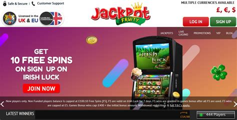 Jackpot Fruity Casino Codigo Promocional
