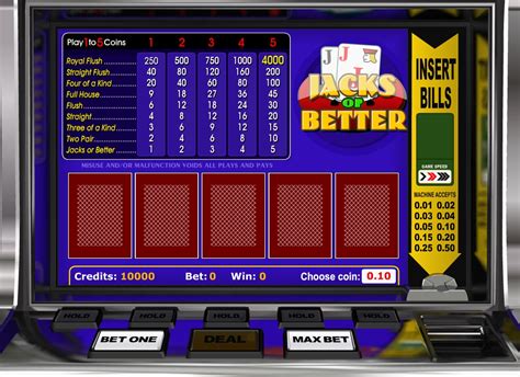 Jacks Or Better 7 Slot - Play Online