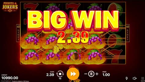 Jogar Fruits Jokers 40 Lines Com Dinheiro Real