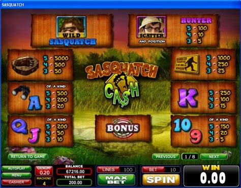 Jogue Sasquatch Cash Online