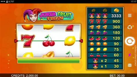 Joker Fruit Frenzy Pokerstars