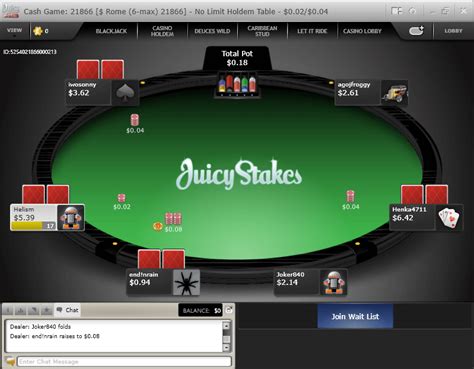 Juicy Stakes Poker Retiro Problemas