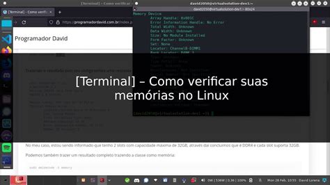 Linux Verificar Livre Slots De Memoria