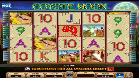 Livre Coyote Lua Penny Slots