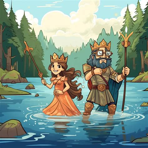 Lord Merlin And The Lady Of Lake Blaze