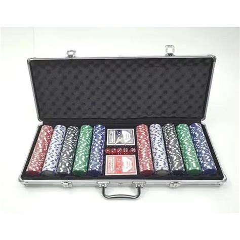 Maleta De Poker Profissional 500 Fichas