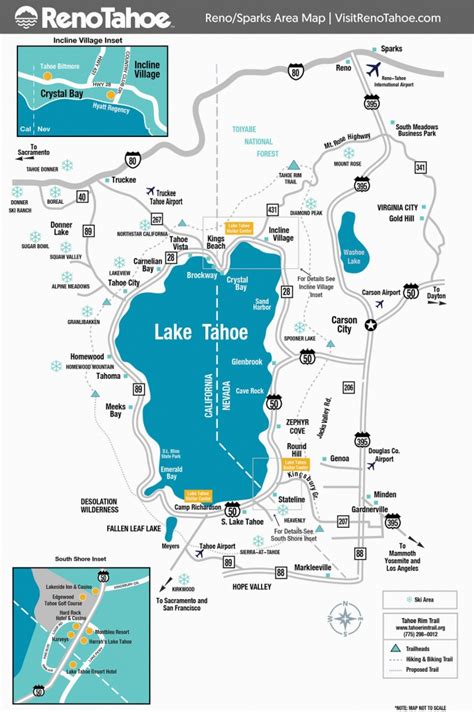 Mapa De Lake Tahoe Casinos