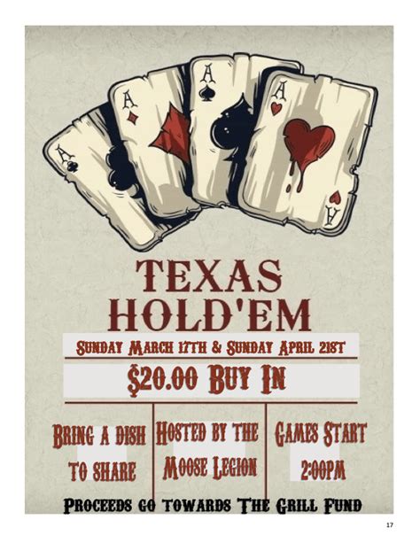 Moose Internacional De Texas Holdem Torneio 2024