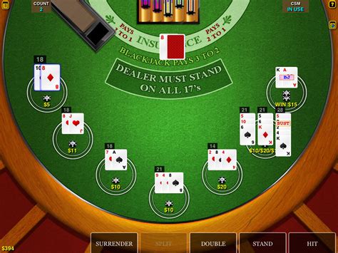 Multi Hand Blackjack App