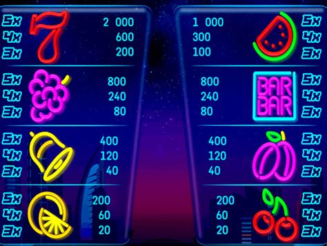 Neon Light Fruits Slot Gratis