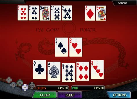 O Pai Gow Poker Apostas De Lado De Estrategia