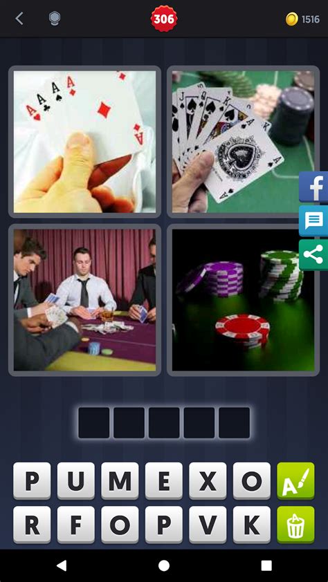 O Poker 4 Pics 1 Word