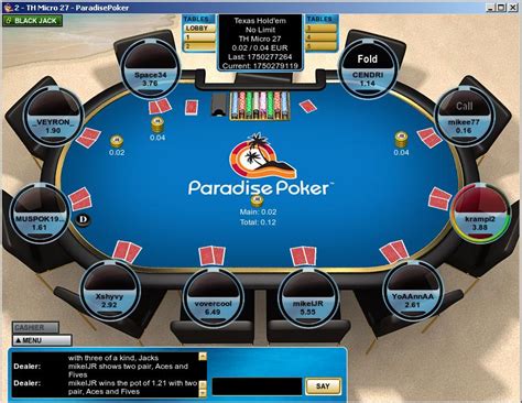 Paradise Poker 3d Bodog