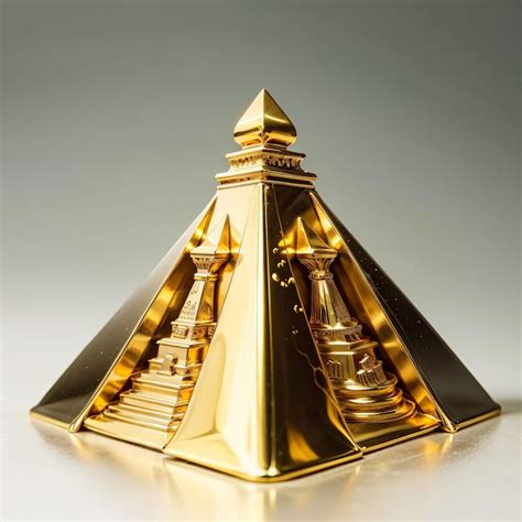 Piramide De Ouro De Maquina De Fenda