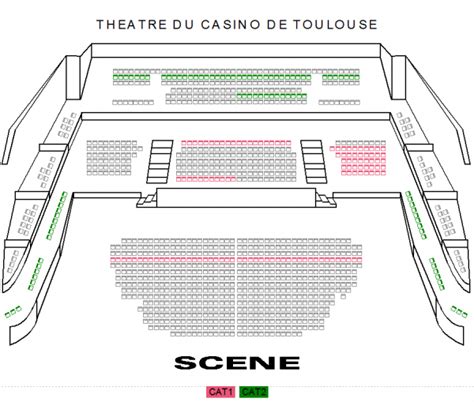 Plano De Sala De Concertos Do Casino Barriere Toulouse