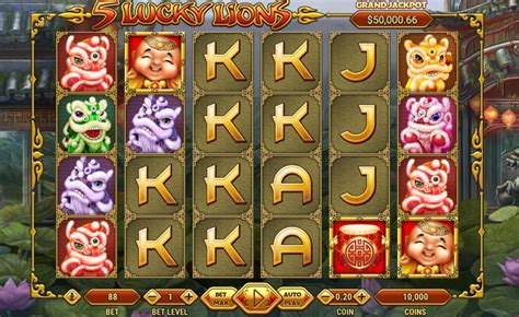 Play 5 Lucky Lions Slot