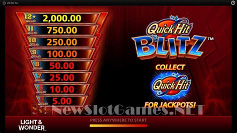 Play Quick Hit Blitz Red Slot