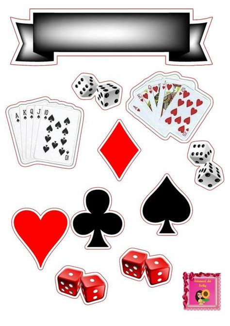 Poker Com Temas De Casamento Bolo Toppers