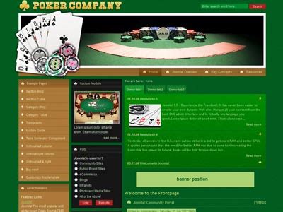 Poker Joomla Tema