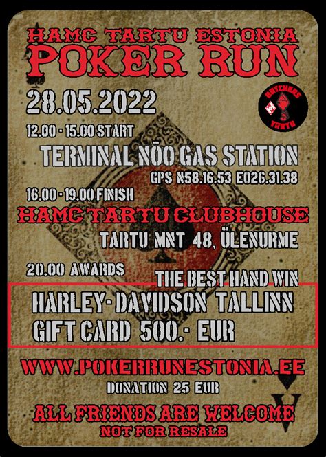 Poker Run Estonia