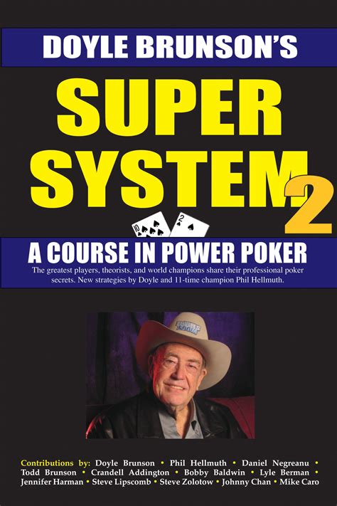 Poker Super Sistema De Doyle Brunson